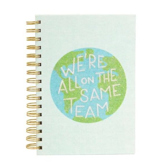 We're All On The Same Team Spiral Notebook Journal - Picture 1 of 4
